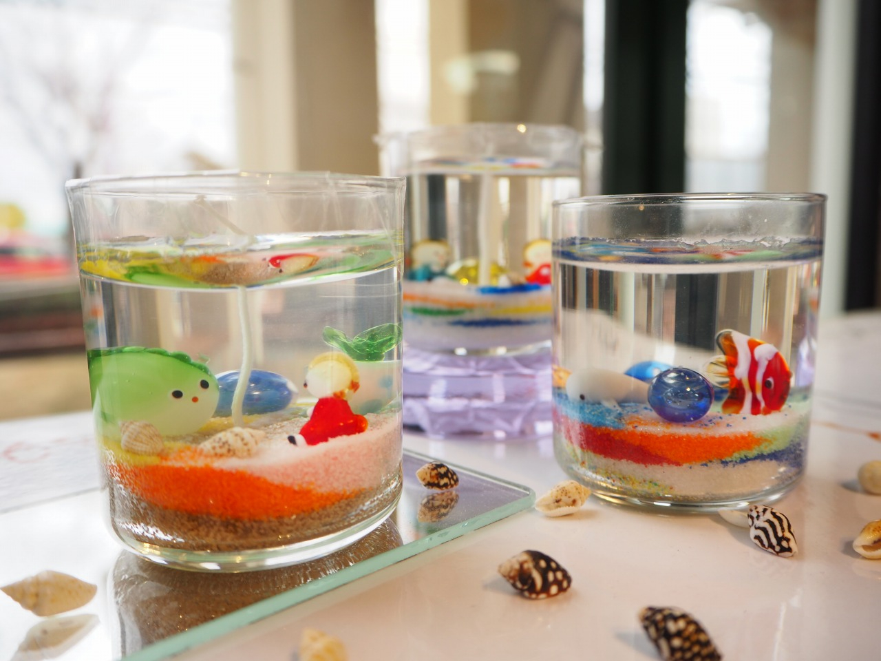 ジェルキャンドルは5歳から体験できます。