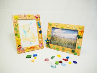 モザイクフォトフレームは5歳から体験できます。プレゼントにもピッタリ♪