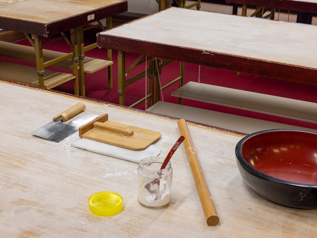 そばうち体験の道具