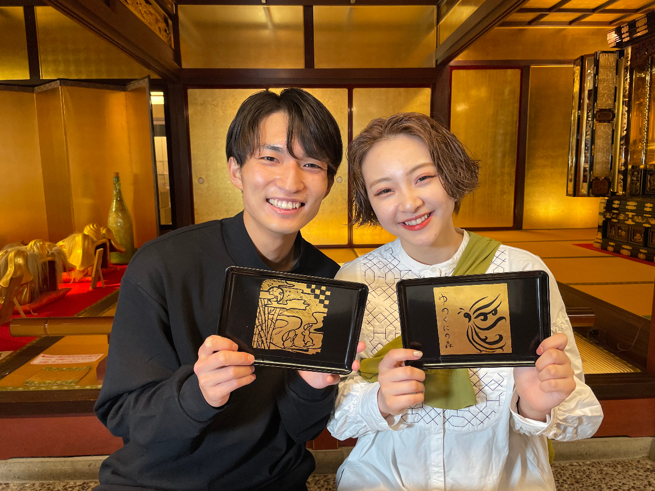 【金箔はり体験】豪華で美しい金箔を使ったきらびやかな体験♪/所要時間約30分~