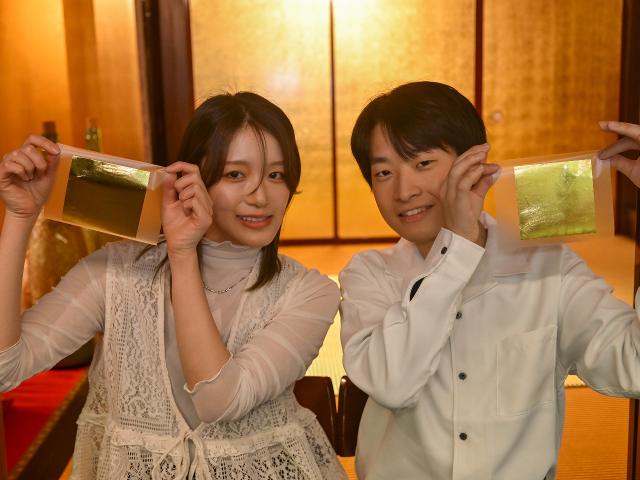 【金箔はり体験】豪華で美しい金箔を使ったきらびやかな体験♪/所要時間約30分~