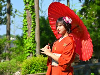 ゆのくにの森「着物の館」で着付け体験