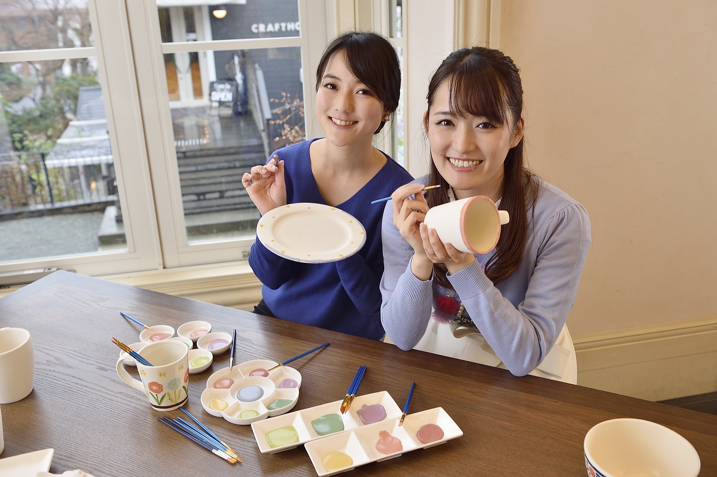【伊豆高原・ポタリーペインティング体験】当日予約OK!!オリジナルの絵付け陶器を...