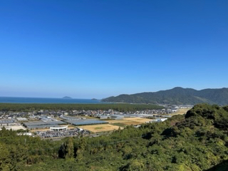 花カフェからの景色