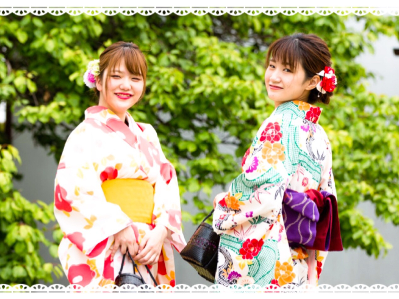 着物でウキウキ気分