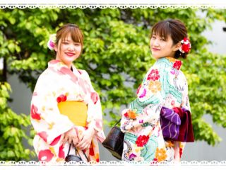 着物でウキウキ気分