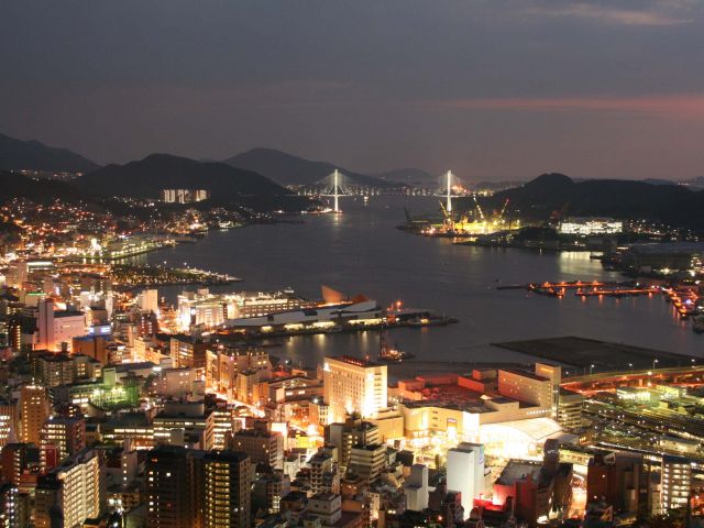 客室からの夜景