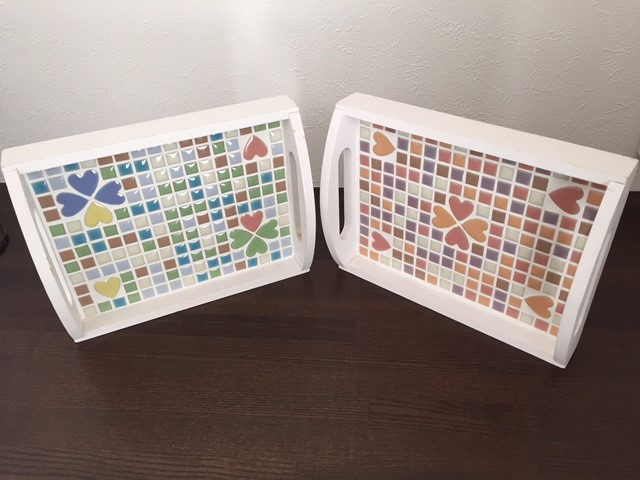 おとな2名様より予約可▽△小さなタイルを並べてトレーをつくろう!タイルクラフト体...