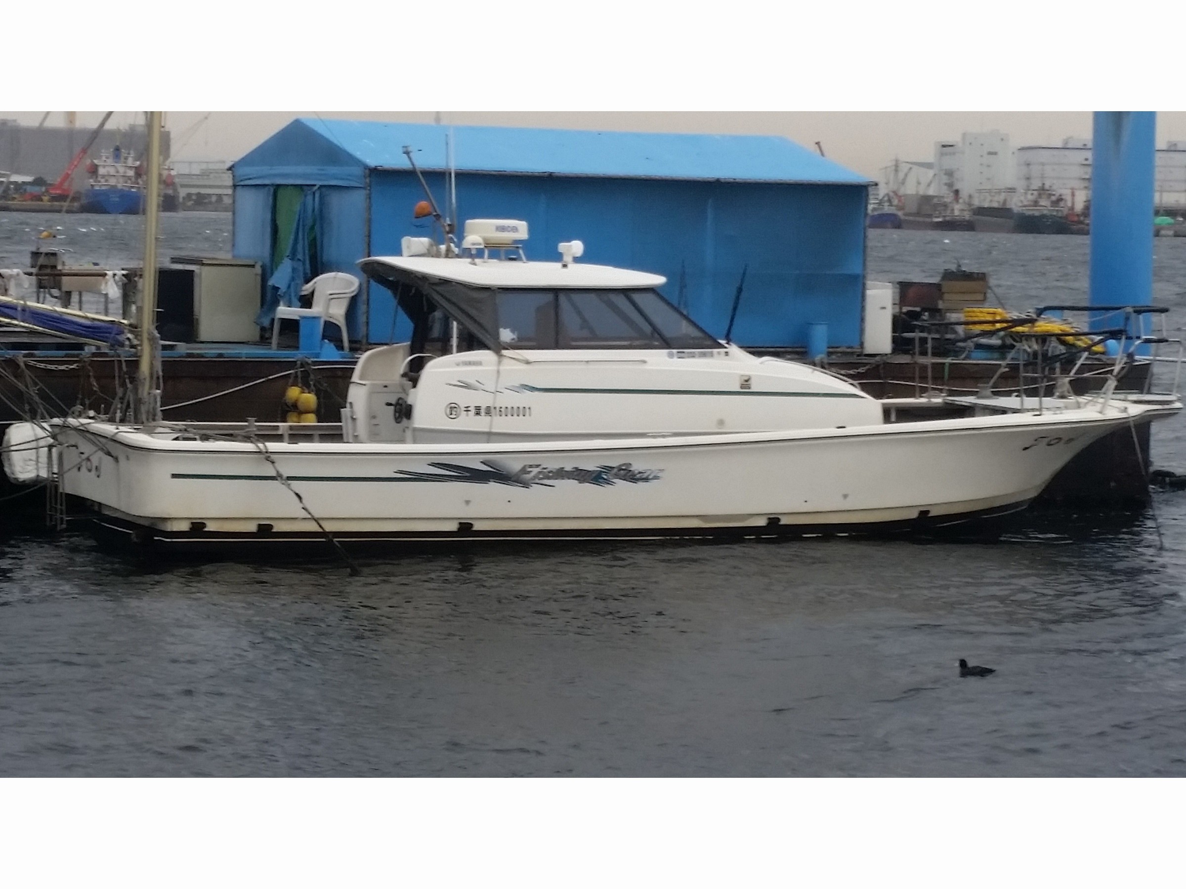 ヤマハFG35 高速艇 ソナー/GPS/レーダー/マリントイレ/エアコン装着