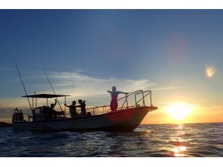 シュノーケリングをしながらのサンセット