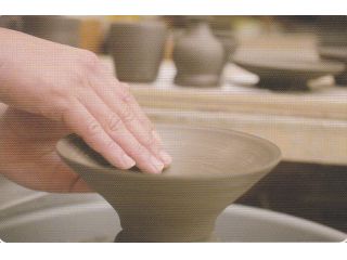 ゆっくり 集中 電動ロクロ。