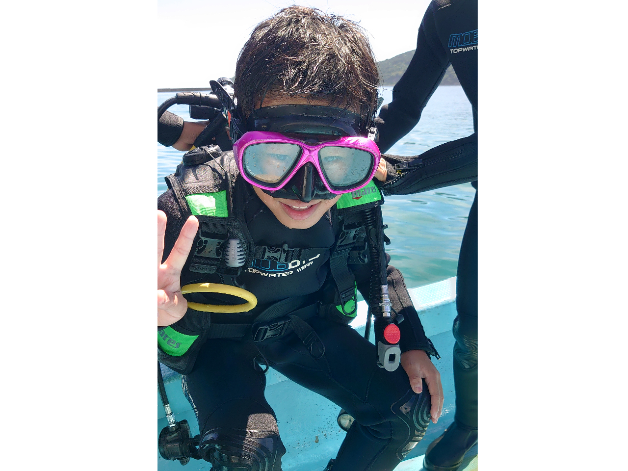 子どもさん用のミニサイズもあります(^^♪ダイビング姿がかわいい♪