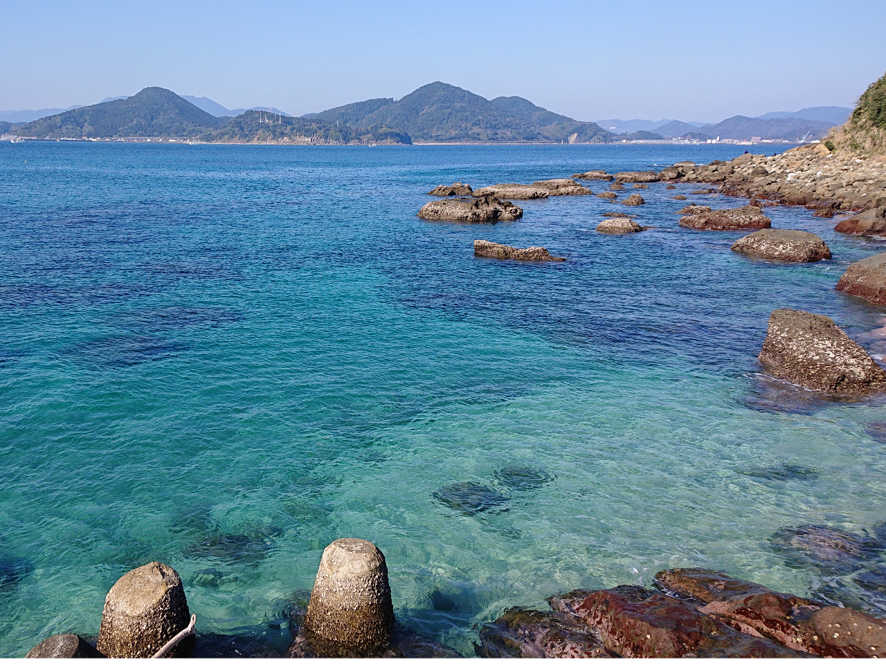 濁ってるときはよりお魚に接近できます、きれいなときはこんな感じ♪