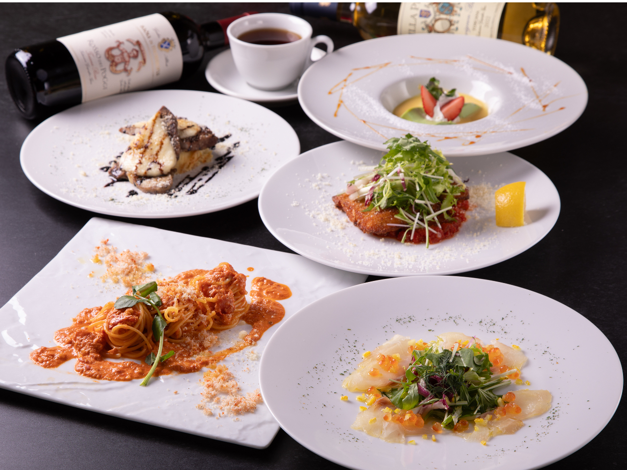 お肉もお魚も欲張りのWメインですお腹も心もいっぱいに