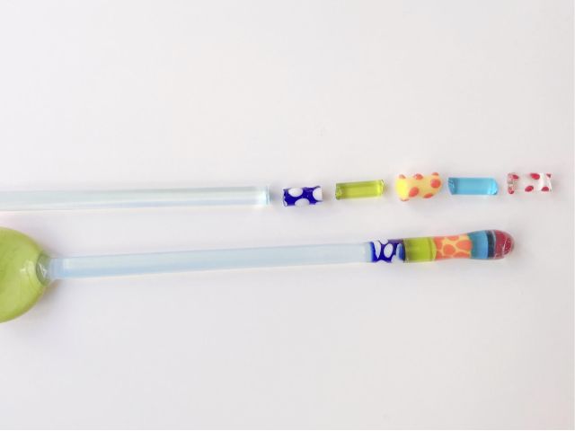 5つのパーツをバーナーで溶かし繋げます!