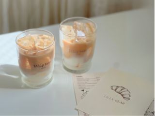 カフェラテキャンドル作り