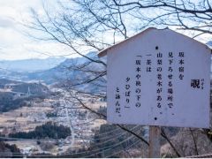 坂本宿を一望できる、古の旅人の眺め