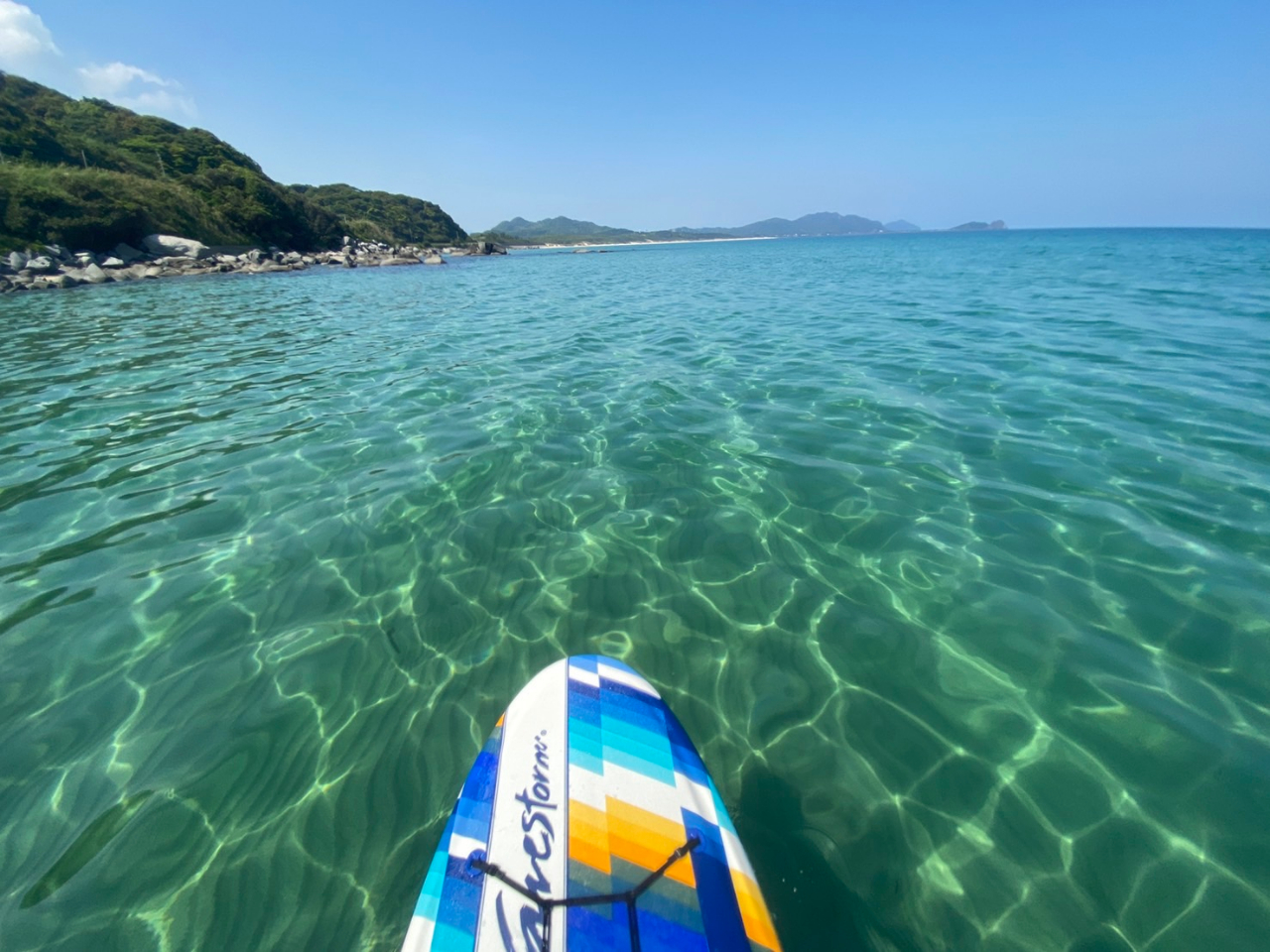 朝は海が透き通っています！！