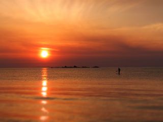 SUPと夕陽が映えます!もう感動しかないです