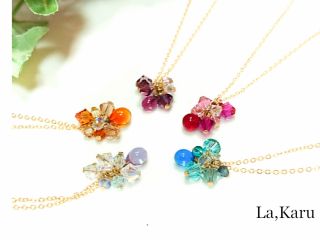 今日のあなたは何色の気分??クリスタルガラスとスワロフスキーで作るオリジナルアクセサリー♪