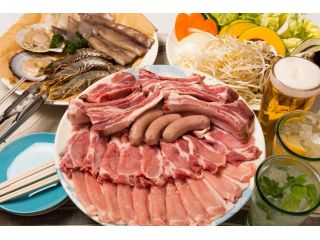 【日帰りランチBBQ】ブランド豚のバーベキューと露天風呂★都心から80分の小さなリゾート♪