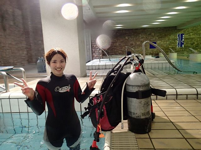 水深1mほどの、浅い場所もあります。