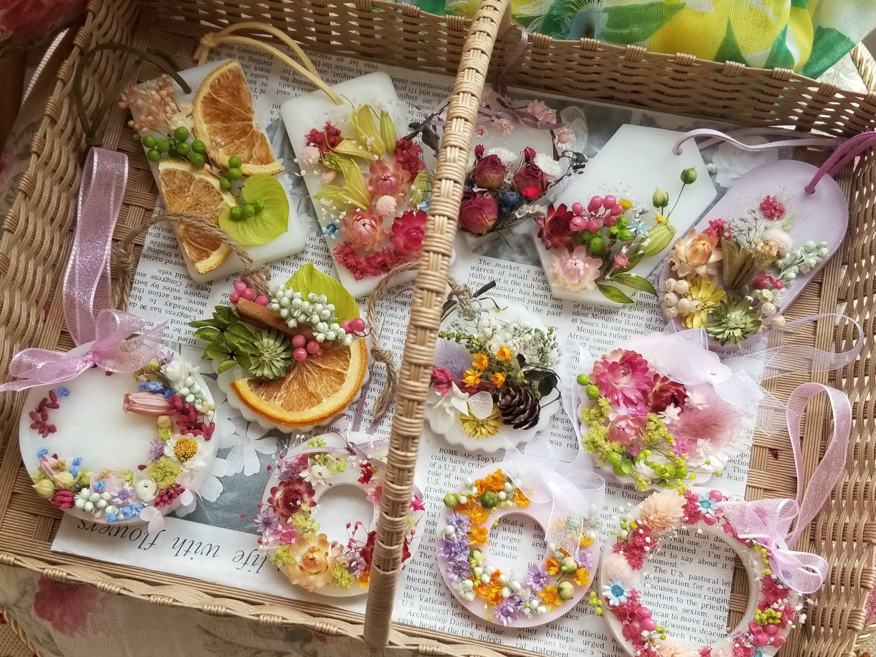 ■アロマワックスサシェ