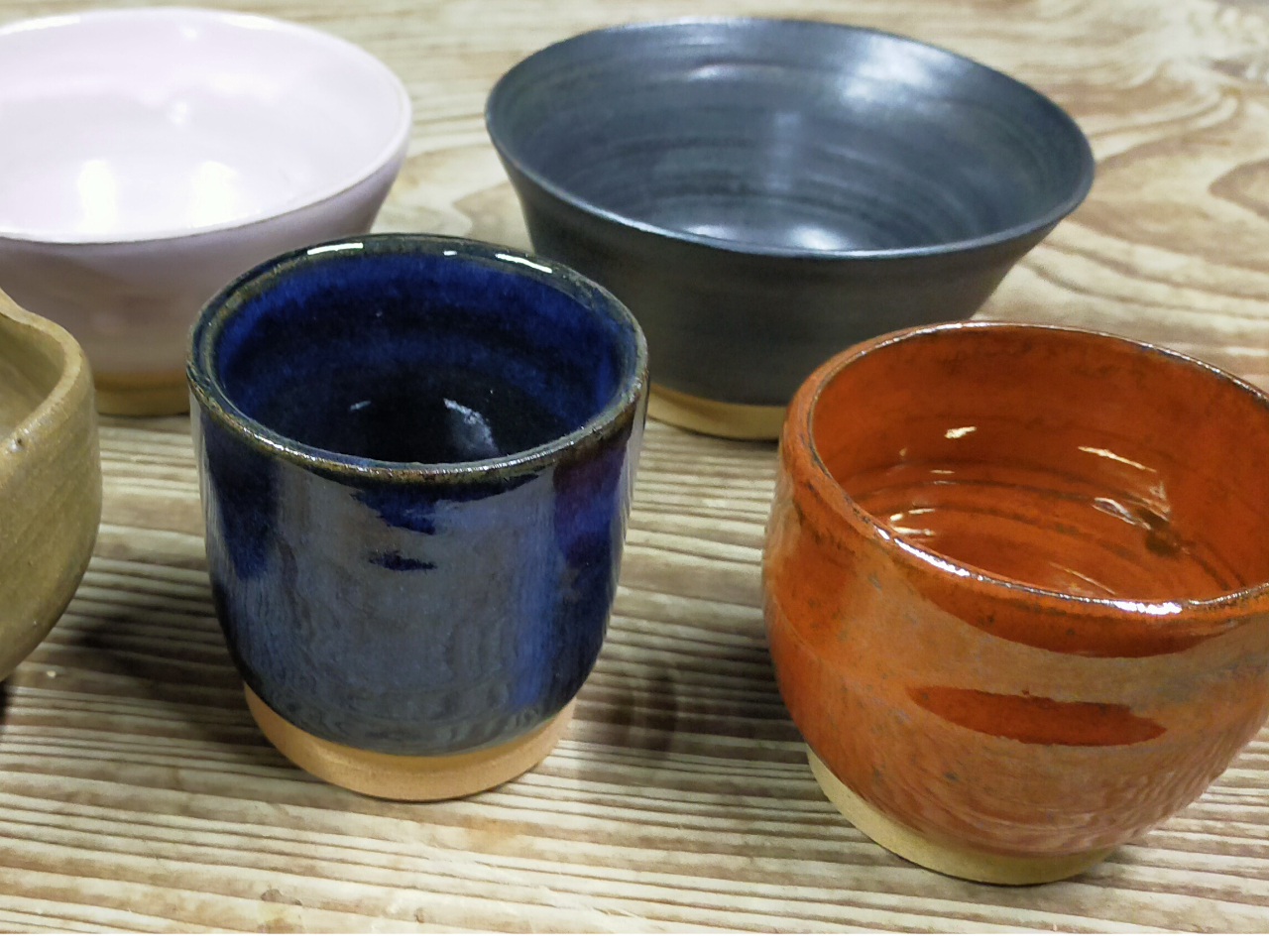 ろくろの焼き上がり作品です。