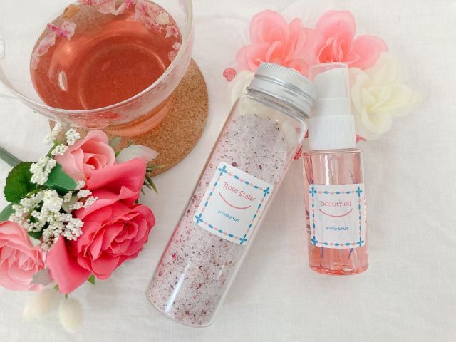 女性ホルモン特集 ローズシュガー ビューティーオイル作り 母の日ギフトとして アロマ教室ラグジューム じゃらん遊び体験 女性ホルモン特集 ローズシュガー ビューティーオイル作り 母の日ギフトとして アロマ教室ラグジューム じゃらん遊び体験