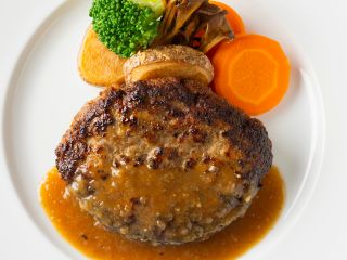 ふらの和牛100%ハンバーグステーキクミン香るオリジナルジャポネーズソース