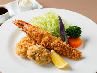 ミックスフライ(海老・帆立・カニクリームコロッケ)