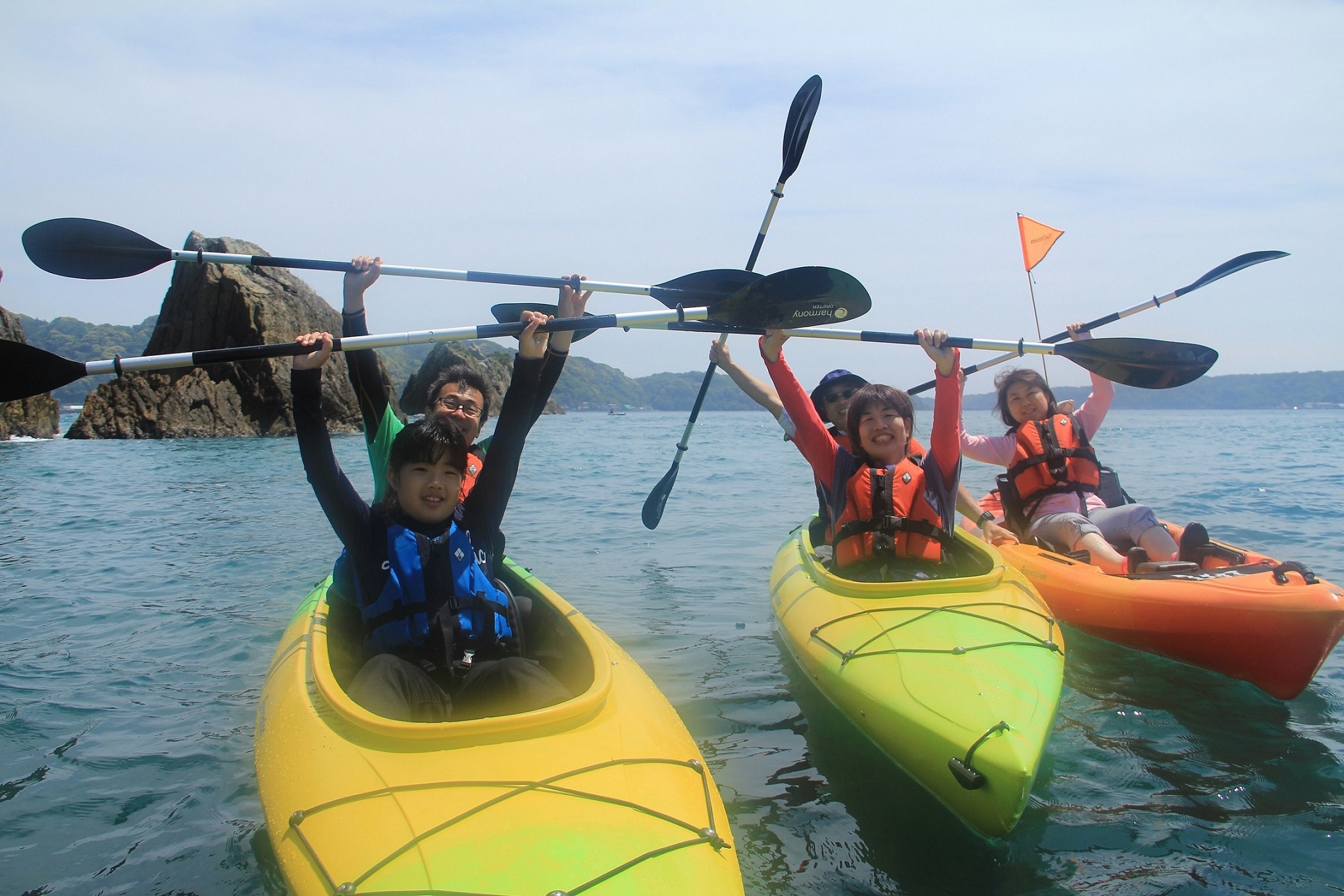 みんなそろって海上散歩を楽しもう♪