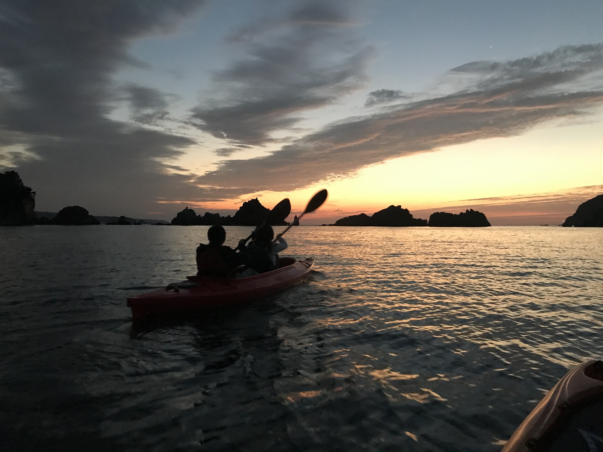 日の出30分前に出航! 夜明けはもうすぐ