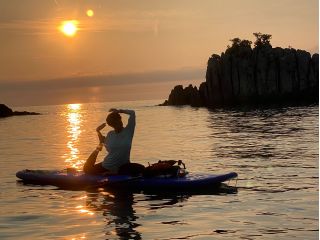 早朝 日の出SUPヨガ 一度体験してみてください