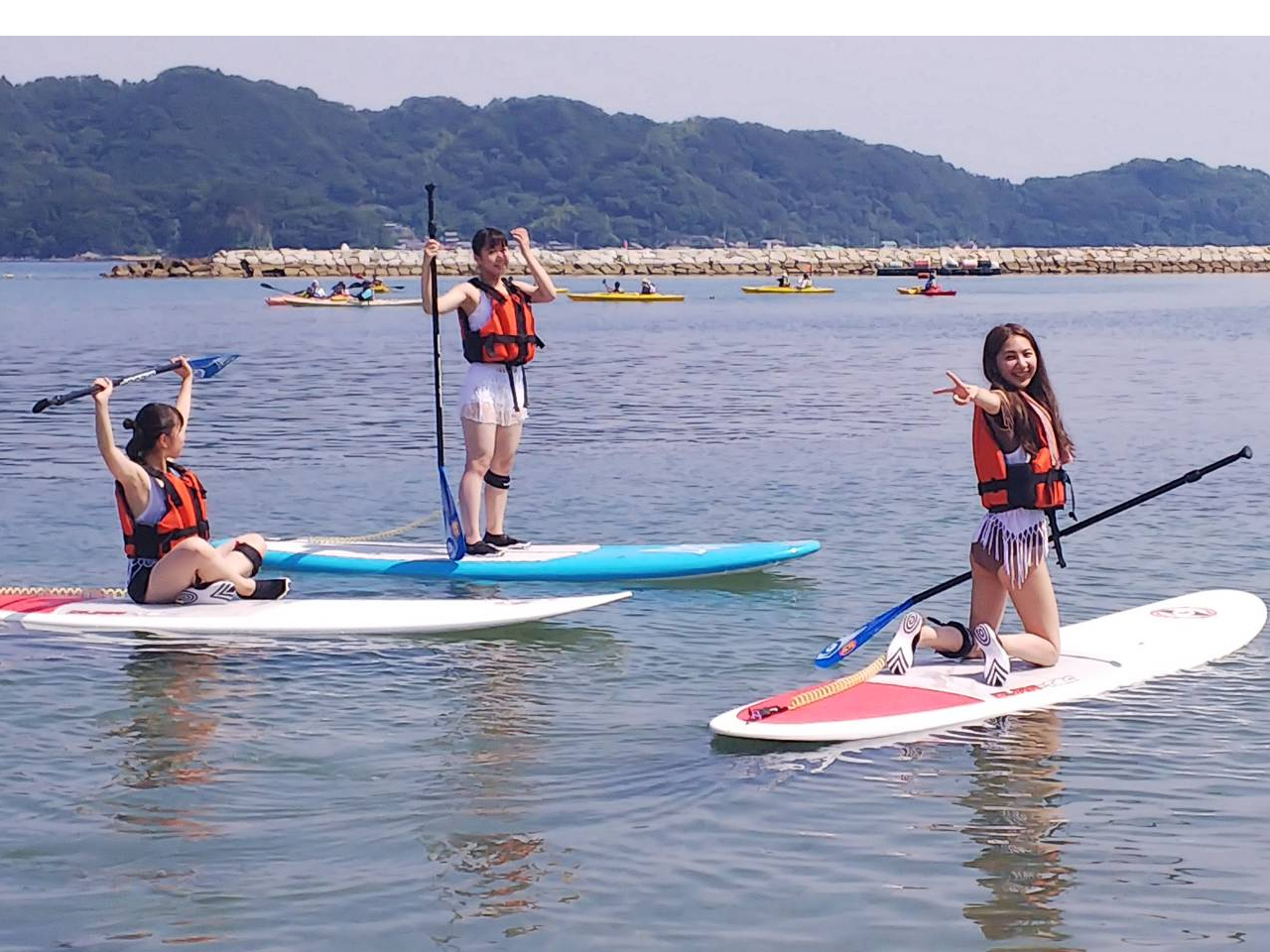 海の上でのんびりと遊びます♪