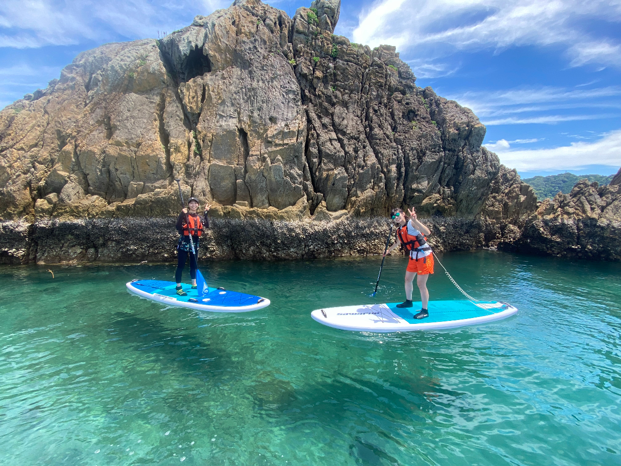透明な海の上で空中写真!? こんな写真も撮れるかも