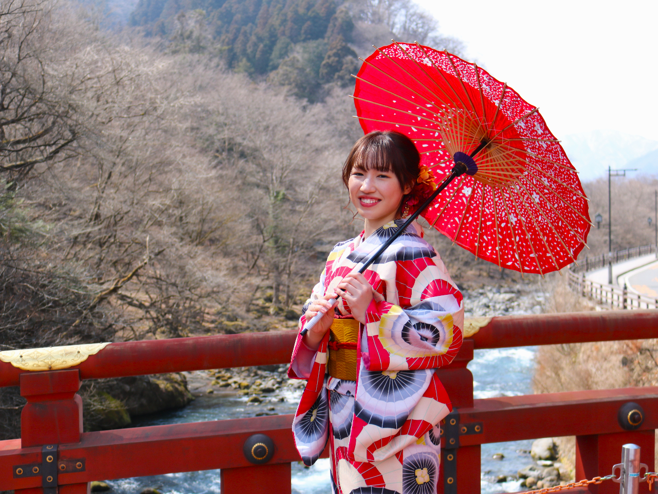 レトロ着物の似合う日光街歩き