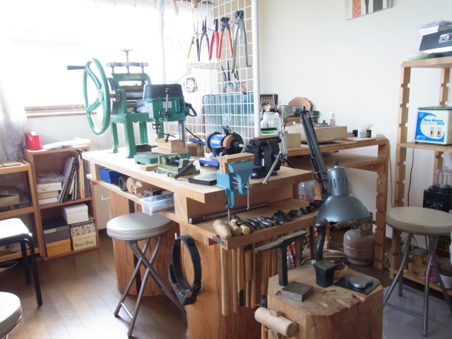 工房の様子です。さて、あなたはどんな作品を作りますか?