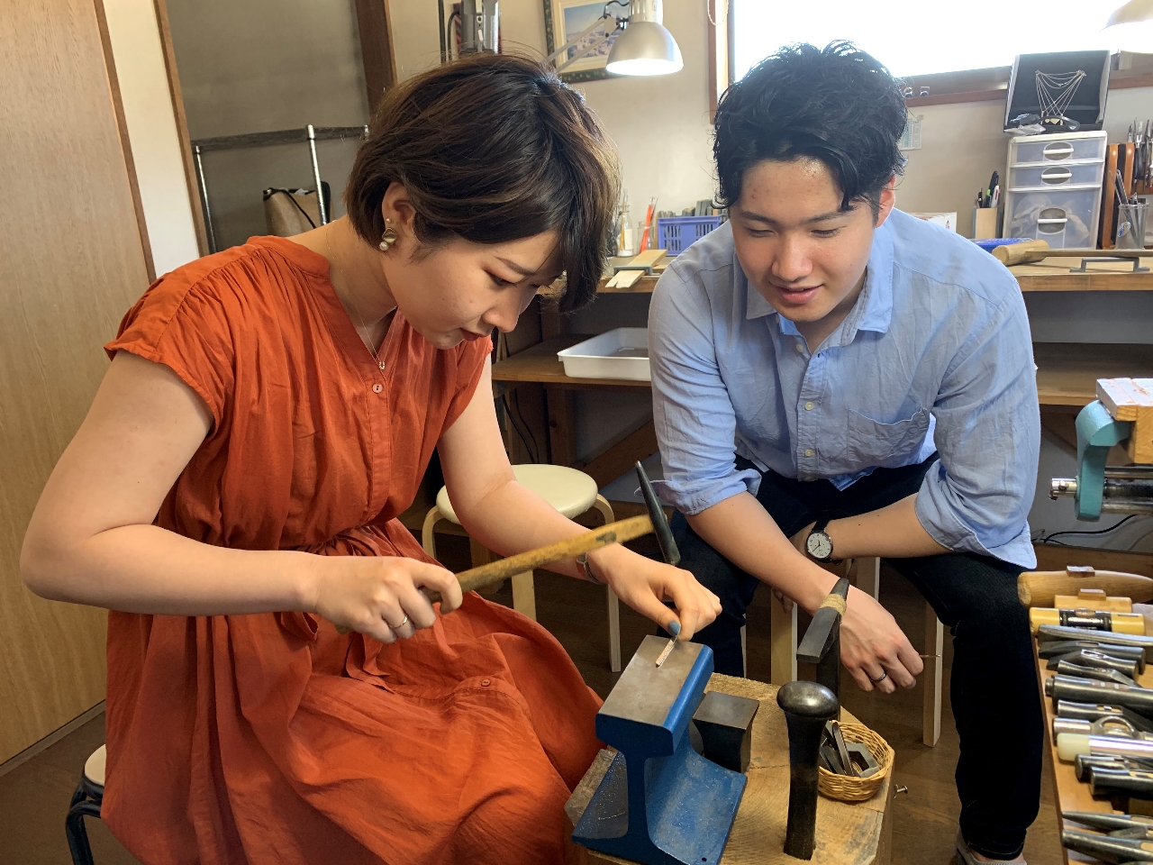 コンコン、カンカン、ふたりだけのオリジナル作品を作りましょう♪