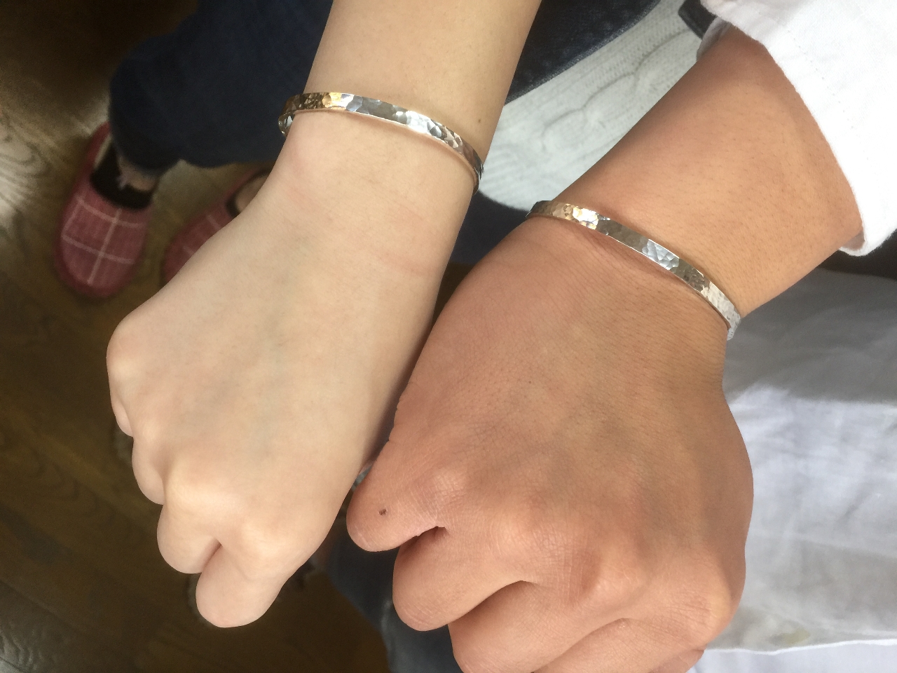 お揃いのバングルが完成!