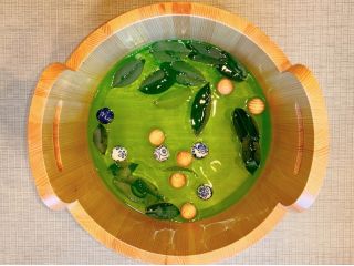 清涼感漂う緑茶の足湯♪