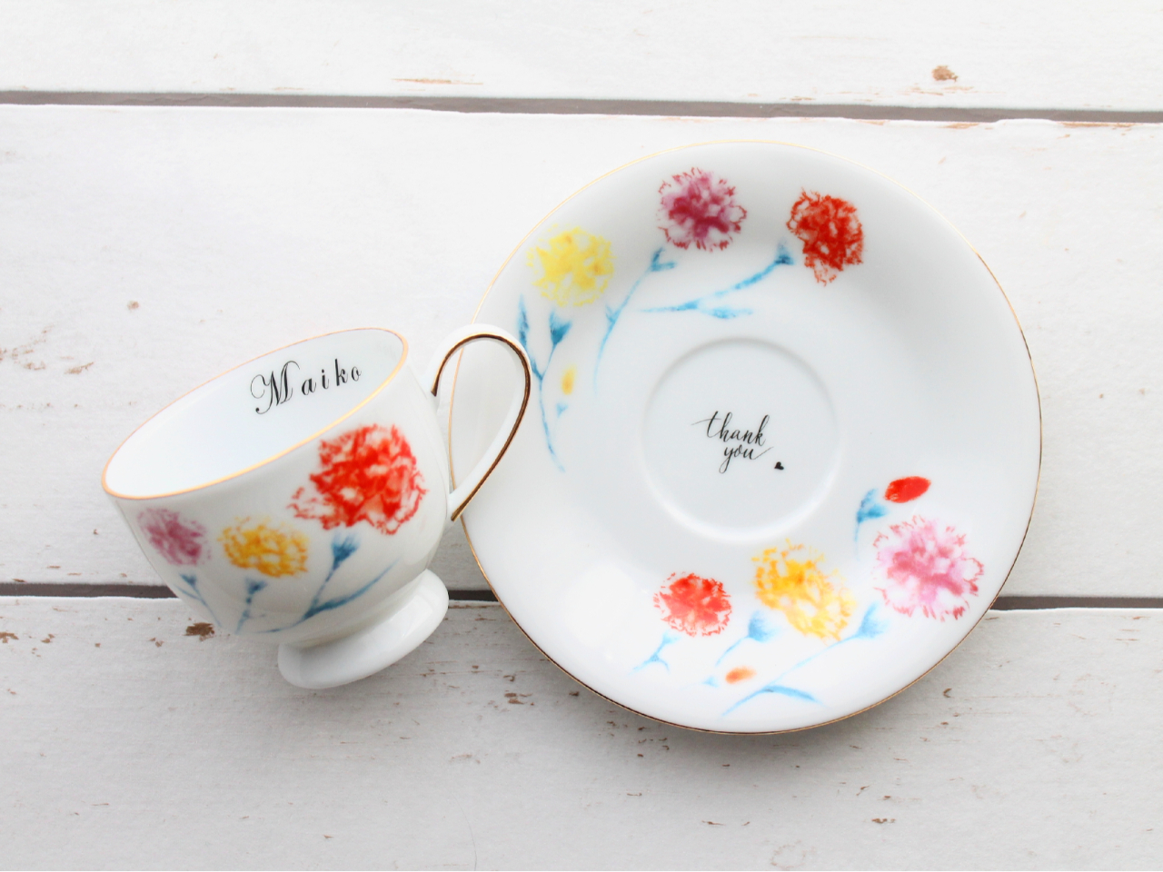 母の日にカーネーション転写紙で可愛く♪