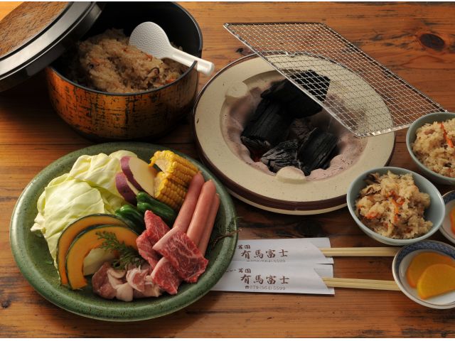 しいたけ狩りとお子様バーベキューコース