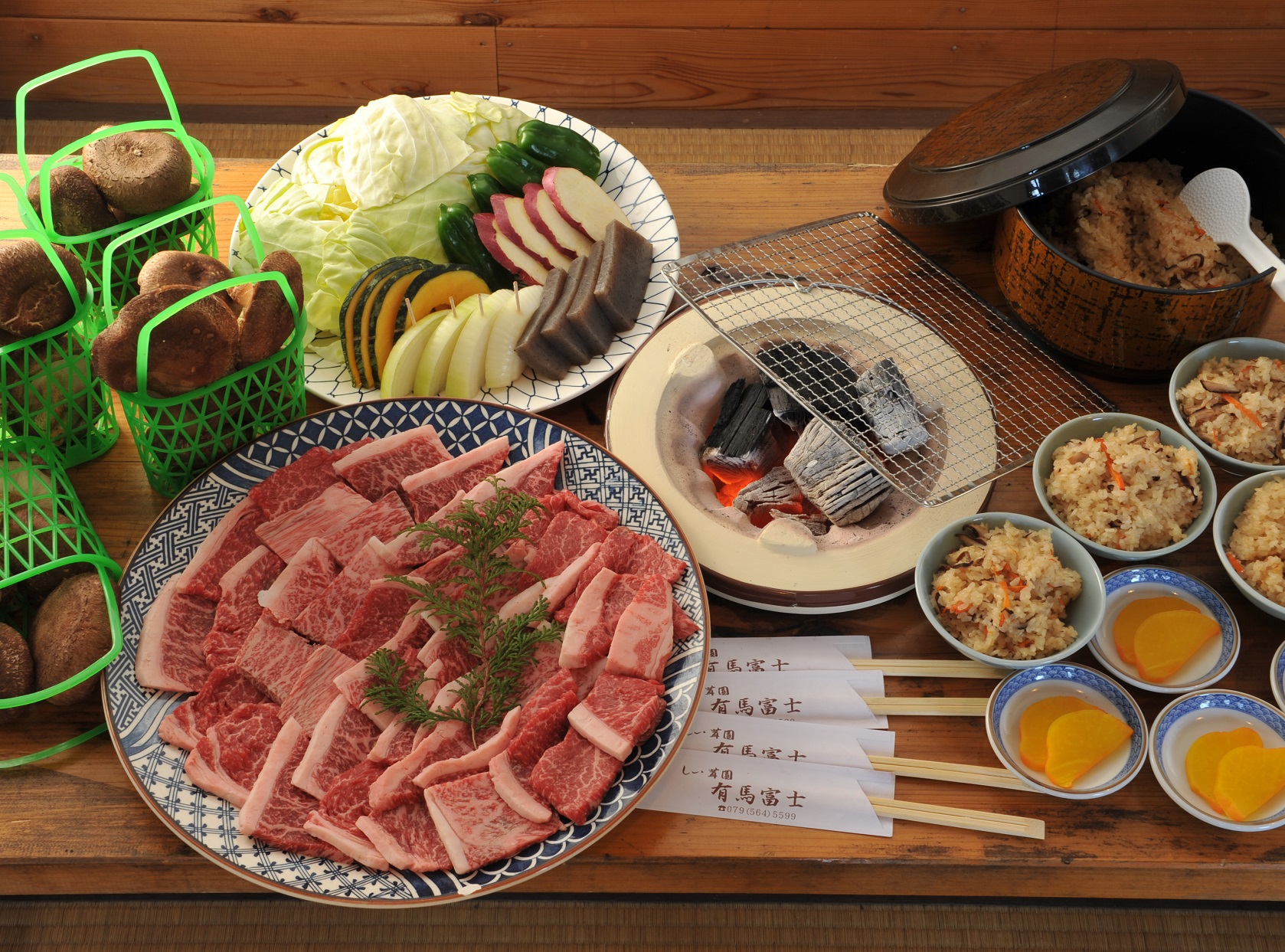 しいたけ狩りとまんぷくコース