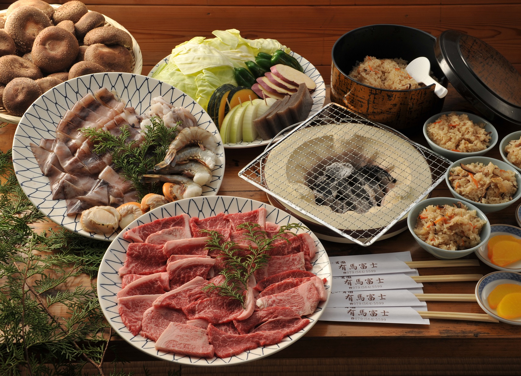 黒毛和牛海鮮コース