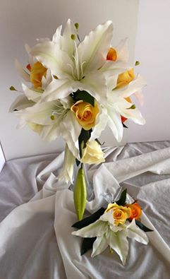 レッスンでお作りいただいたブーケです。