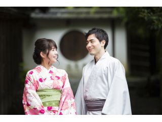 夏の鎌倉 湘南ゆかたデート 男女カップル浴衣レンタル 平日限定5600円女性ヘアセットサービス きものレンタル都 じゃらん遊び体験