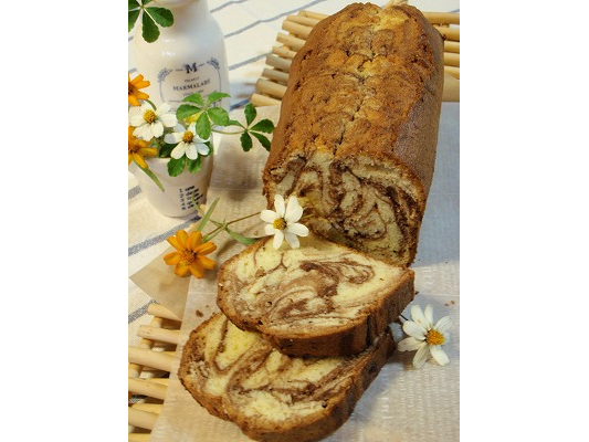 マーブルケーキ&オレンジのふるふるゼリー