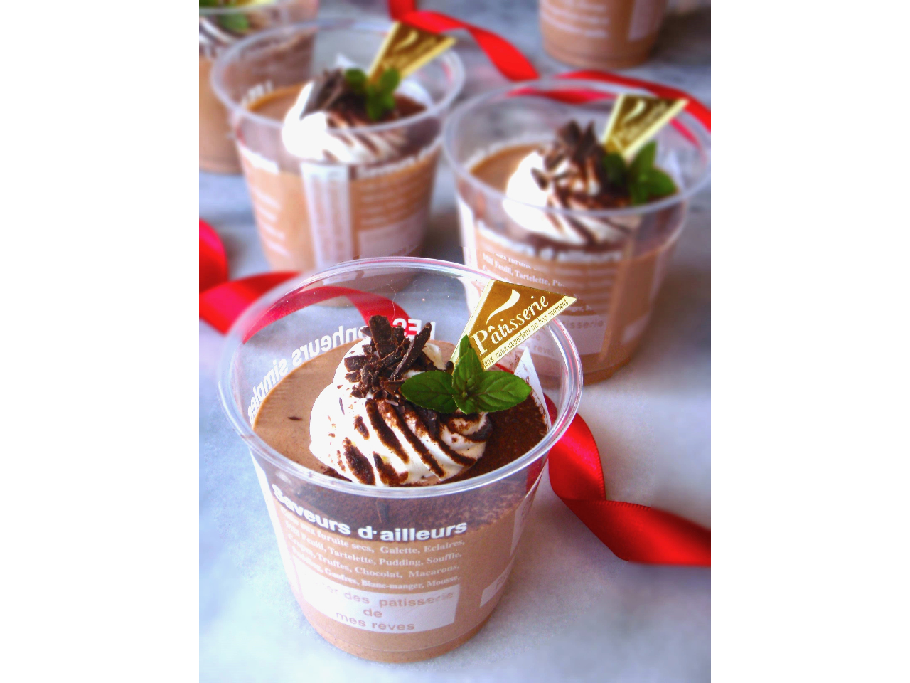 チョコレートムース&ビスコッティ