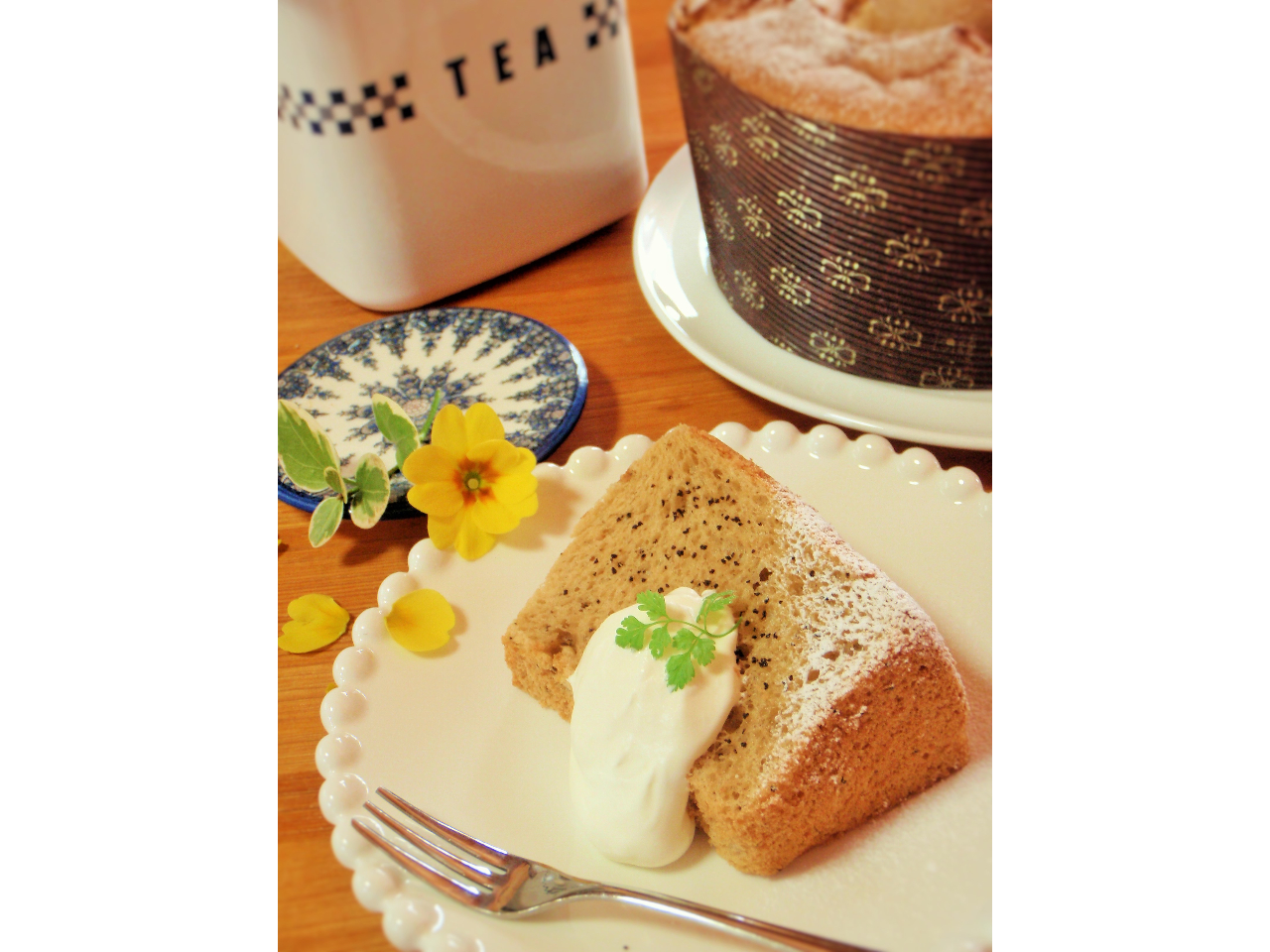 紅茶のシフォンケーキ